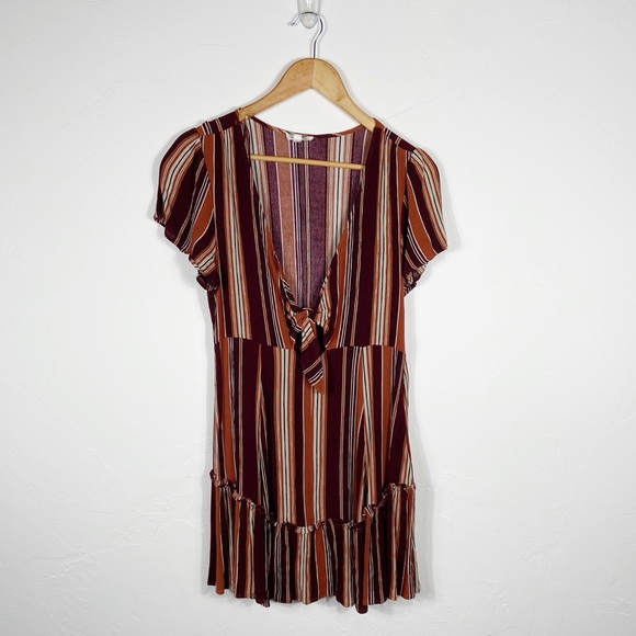 Cotton Candy Dresses & Skirts - Cotton Candy Multicolor Striped Mini Dress